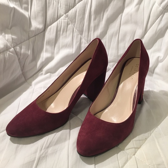 New Cole Haan Alanna Pump in Tawny Port Suede - Picture 8 of 17